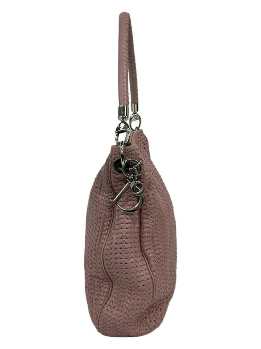 DIOR/ChristianDior - Light Pink Leather Shoulder Bag - Picture 14 of 16